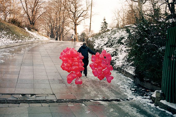 Herzen-Ballons. Sofia, Bulgarien 2005